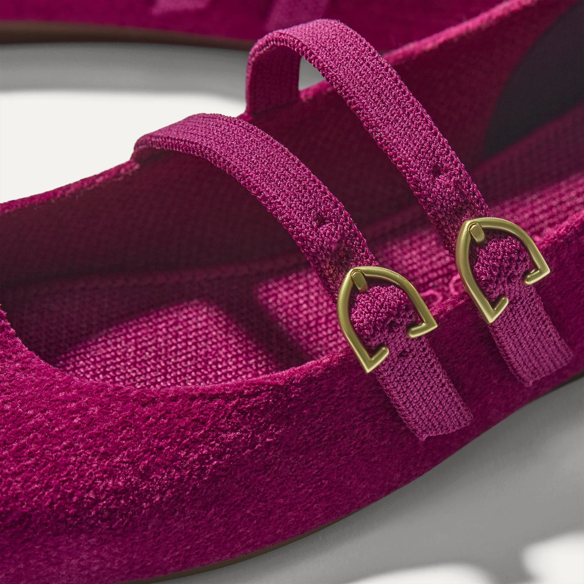 The Double Buckle Mary Jane - ReVelvet™ Mulberry