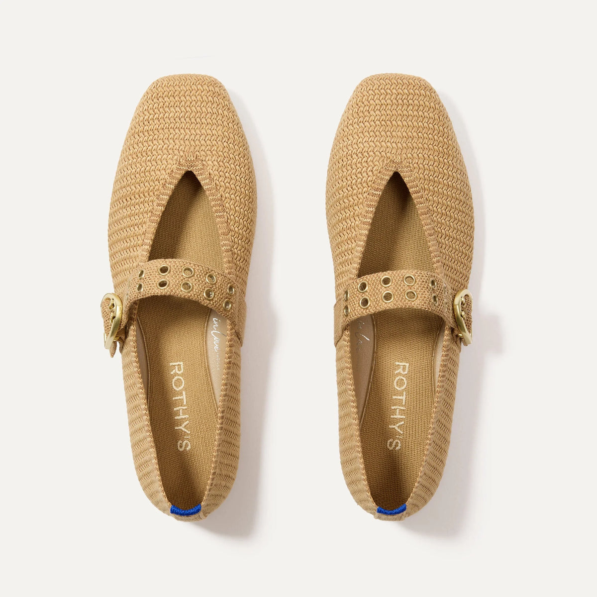 The Max Buckle Mary Jane - Tan Woven